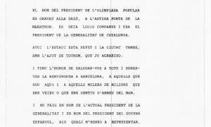 Commemoració del 30è aniversari dels Jocs Olímpics de Barcelona.