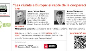 Les ciutats a Europa: el repte de la cooperació